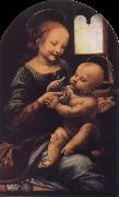 Leonardo  Da Vinci, Madonna with a Flower